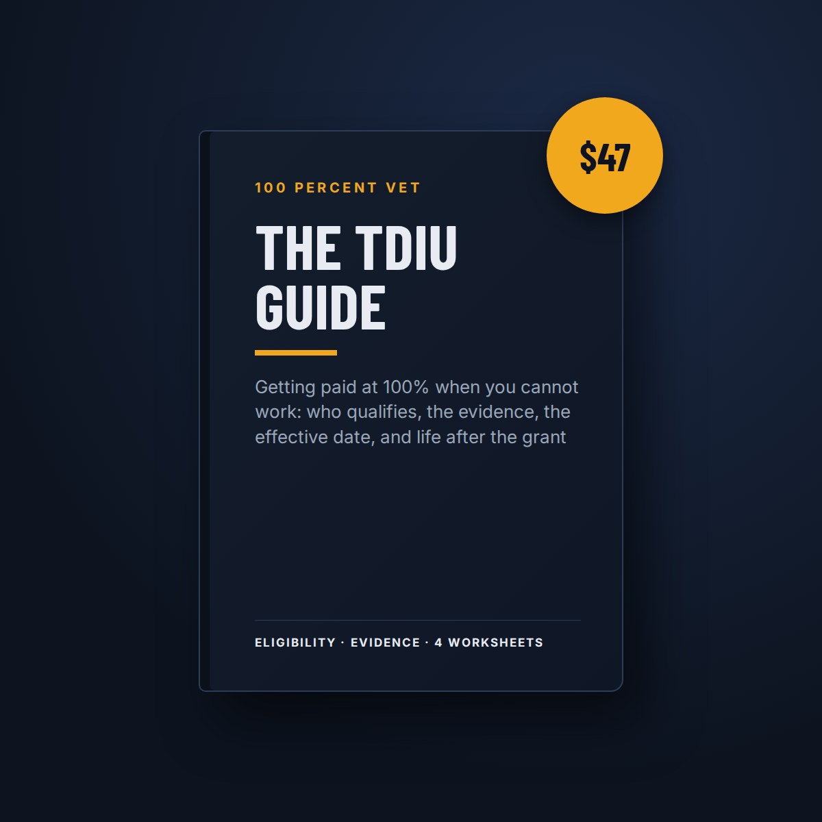 The TDIU Guide cover